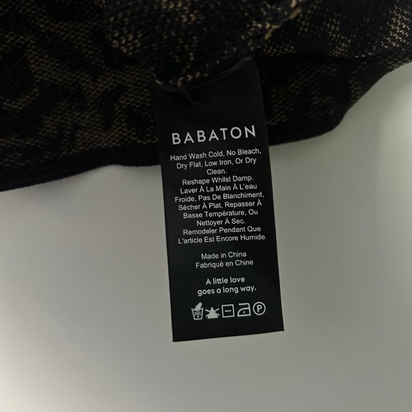 Babaton Aritzia Sculpt Knit Square Neck Crop Tank Leopard Cheetah Print Top M - Picture 3 of 7